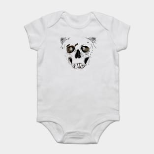 Hand drawn human skull Baby Bodysuit